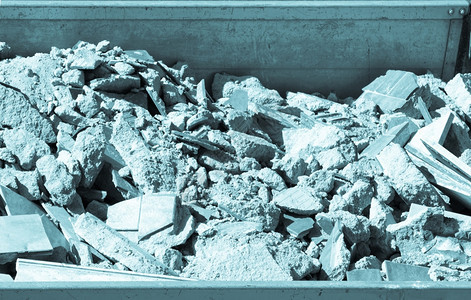 拆解废物弃碎片或拆除废物的详情冷却的cylano型图片