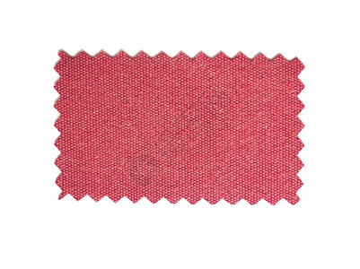 织物样本用粉红色剪切的zigzag边框的织物观察图片