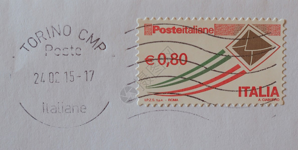 2015年月6日意大利邮政局印制的意大利优先邮件票图片