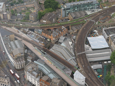 英国伦敦市航空视图图片