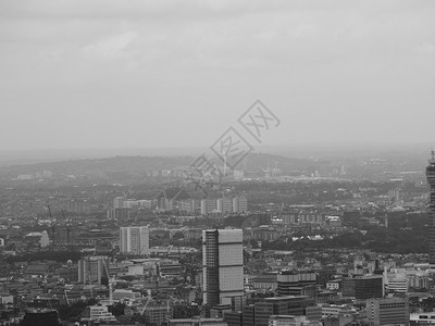 伦敦的黑色和白空中观英国伦敦市的空中观黑色和白图片