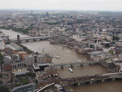 伦敦航空视图英国伦敦泰晤士河航空视图图片