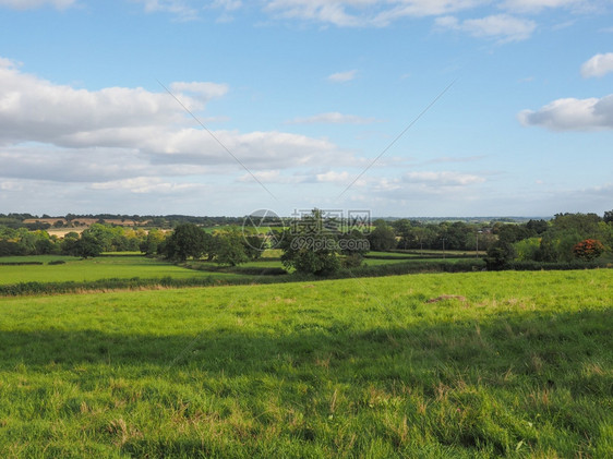 阿登的坦沃斯景观英国阿登沃里克郡坦沃斯的英国乡村图片