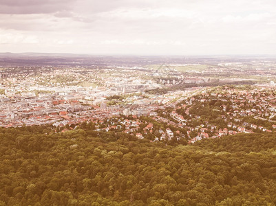斯图加特德国古典中斯图加特市的景象图片