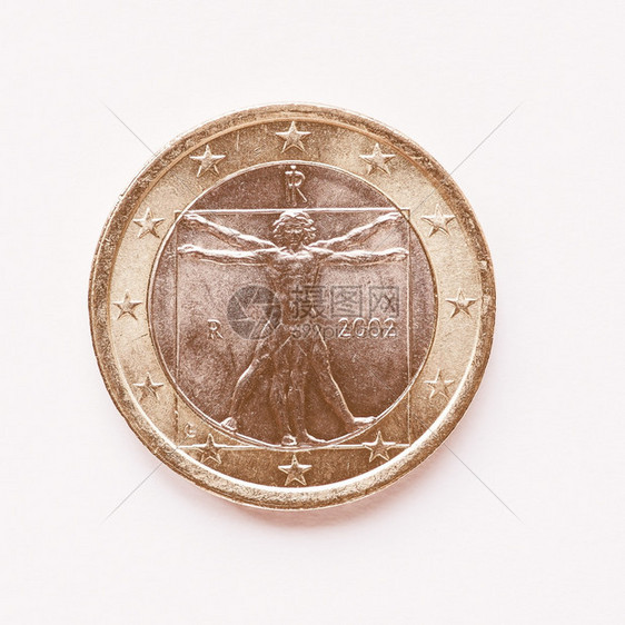 意大利1欧元硬币旧欧洲货意大利1欧元旧币图片
