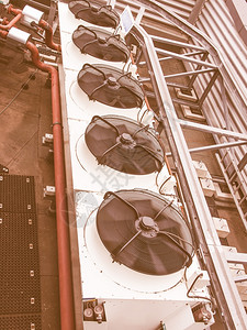HVAC装置老旧供暖通风和空调装置老旧背景图片