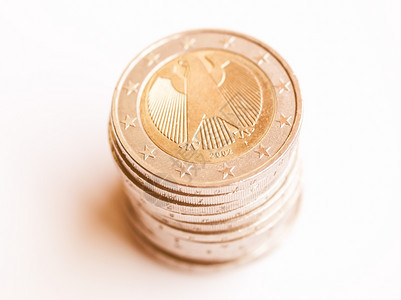 欧元硬币旧洲货旧图片