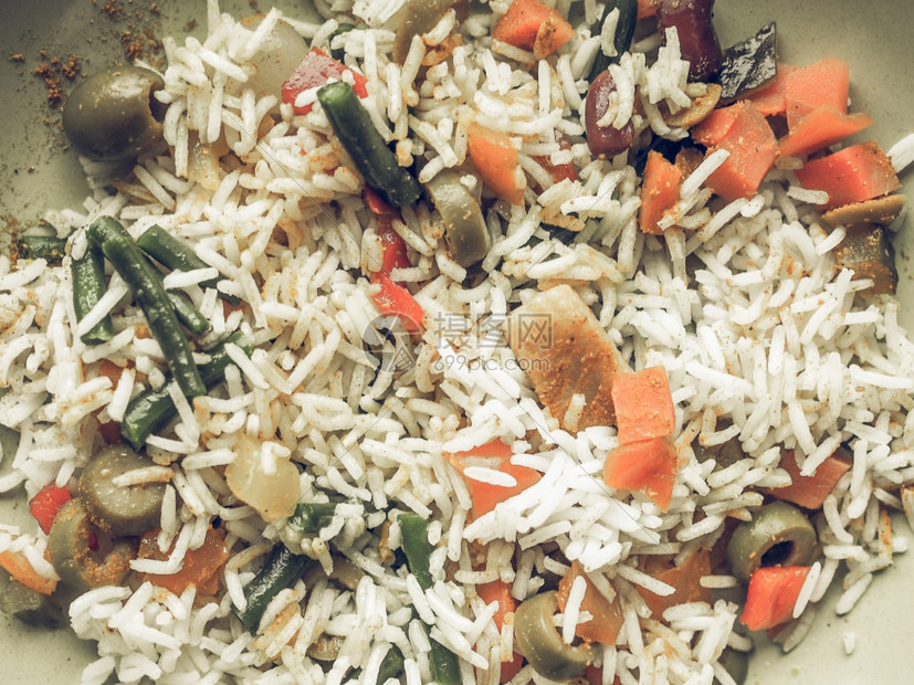 陈年咖喱饭去饱和陈年去饱和咖喱饭配时令蔬菜素食印度菜图片