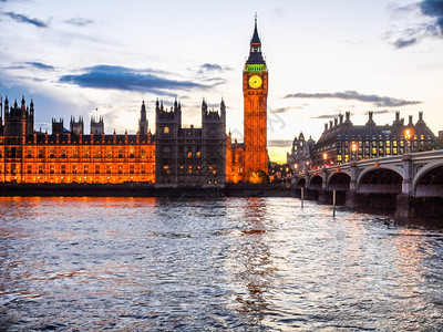 议会众院人类发展报告议会威斯敏特宫伦敦哥建筑夜间图片