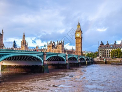 英国伦敦大本钟房屋生动的高清图片