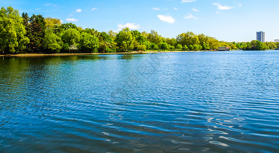 伦敦人类发展报告HydePark的Serpentine湖河联合王国伦敦背景图片