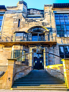 1896年苏格兰建筑师CharlesRennieMackintosh设计的格拉斯哥艺术学院苏格兰拉斯哥图片