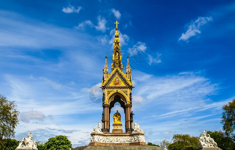 阿尔伯特纪念伦敦人类发展报告英国伦敦Kensington花园的高度动态分布式阿尔伯特人类发展报告纪念英国伦敦图片