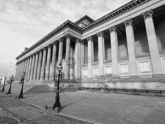 联合王国利物浦的圣乔治厅音乐和利物浦梅街的法院图片