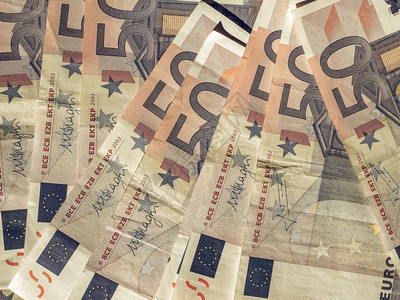 价值50欧元纸币洲联盟价值50欧元的货币图片