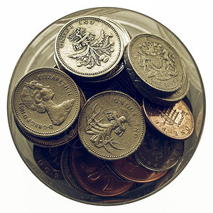 英磅硬币联合王国货背景图片