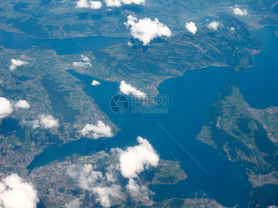 卢塞恩湖空中观察瑞士卢塞恩湖空中观察图片