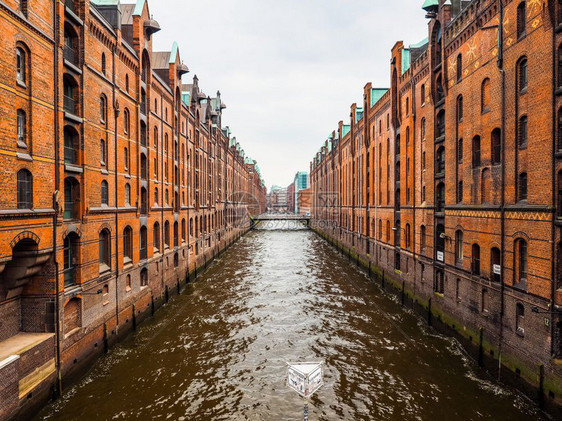 汉堡哈芬市HafenCity汉堡区HafenCity区HafenCity街区位于埃尔贝河岛Grasbrook前汉堡哈芬港德国hd图片