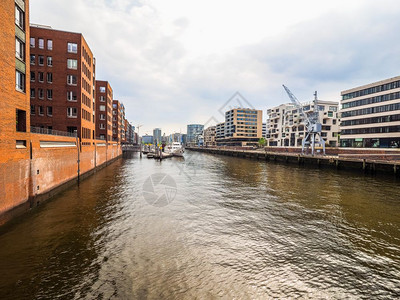 汉堡哈芬市HafenCity汉堡区HafenCity区HafenCity街区位于埃尔贝河岛Grasbrook前汉堡哈芬港德国hd图片