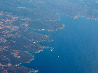 法国科西卡岛空中观察图片
