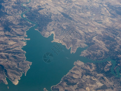 意大利撒丁岛的空中观察图片