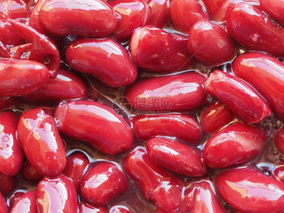 普通豆类Schephicolus粗俗的红色肾类豆蔬菜素食品图片