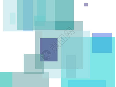 抽象蓝色正方形插图背景抽象的极简蓝色插图以正方形为背景图片