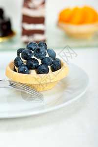 新鲜蓝莓奶油蛋糕自制特配宏图片