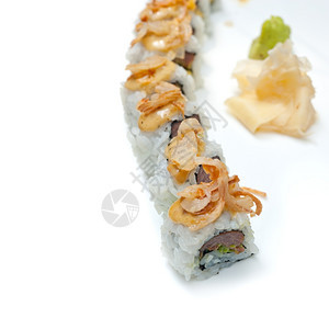 日本新制的寿司卷叫做麻木寿司图片