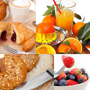 素食主义法式营养早餐拼图图片