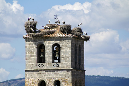 曼扎那雷尔的教堂塔图片