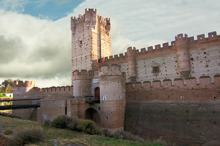西班牙麦地那德尔坎波的历史城堡十五世纪图片