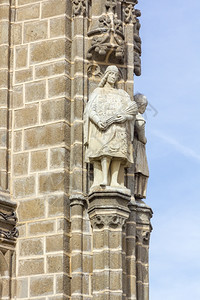 托莱多大教堂装饰人雕像图片