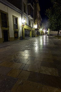 西班牙著名城市维哥夜景图片