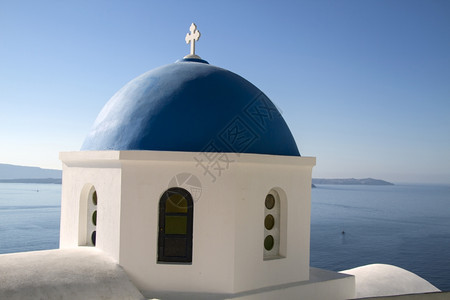 Oia教堂希腊圣托里尼岛图片
