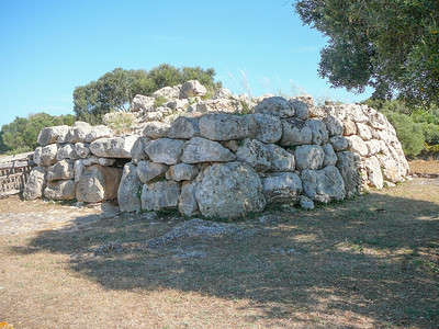 CalaGaldana废墟克罗地亚岛CalaGaldana古老考废墟图片