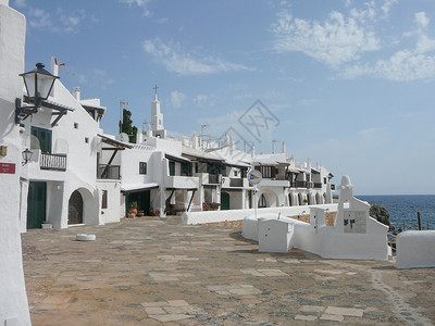 西班牙门诺卡岛西班牙马约卡附近地中海Mirica或MenorcaBalearic岛的景象图片