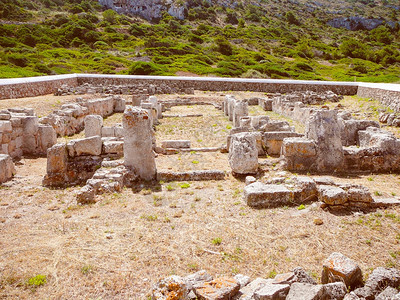 西班牙麦诺卡古代巴西里卡古代考遗迹图片