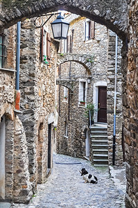 热那亚卡鲁吉奥老城热那亚狭小街道的高动态范围HDR卡鲁吉奥图片