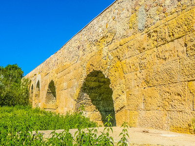 PortoTorres的罗马大桥意利萨尔迪尼亚PortoTorres的古罗马大桥高动态区域HDR图片
