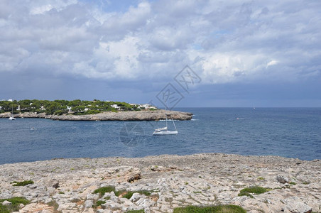 卡拉格纳海滩在马杰卡拉格海滩在西班牙马杰卡图片