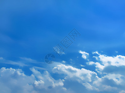 蓝色天空和白云图片