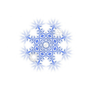 白色背景上的蓝抽象形状图片