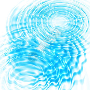 带有抽象蓝色循环水波纹的说明图片