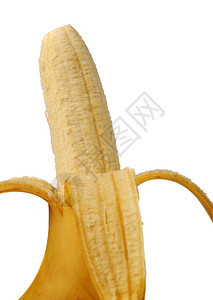 露天香蕉它被隔离在白色背景上图片