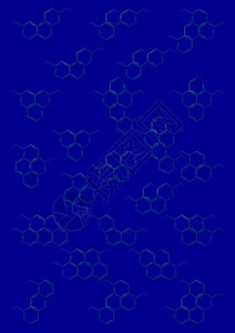 含有苯环结构化学公式的背景摘要图片