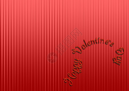 光滑的红色三维标志情人节快乐红色背景图片