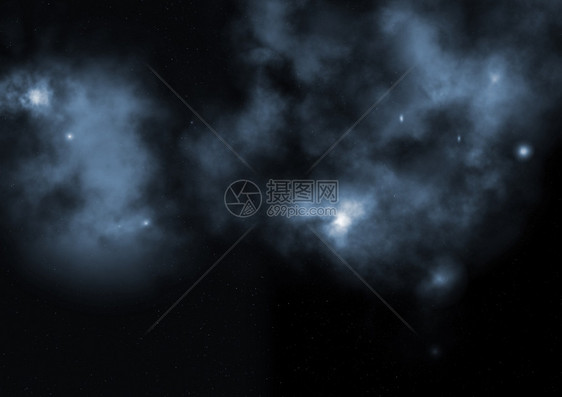 太空中的恒星场一个云和气体拥堵由美国航天局提供的图像元素图片