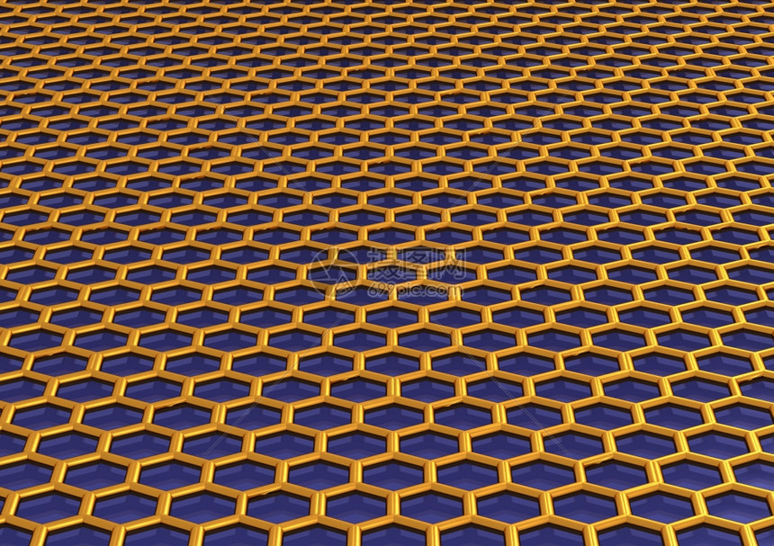 摘要蜂窝背景3d插图或背景蜂窝结构背景