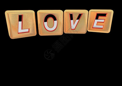 爱的词是用街区组成的爱词是用字母组成的图片